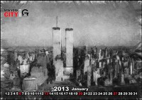 Картина автора Постеры под названием Calendar for the City of New York in 2013