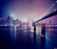 Картина автора Города и страны под названием Мост в ночи