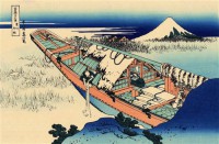 Картина автора Постеры под названием Ushibori in the Hitachi province  				 - Японская гравюра