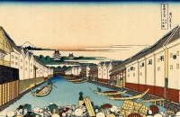 Картина автора Гравюры под названием Nihonbashi bridge in Edo  				 - Мост Нихонбаси в Эдо