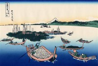 Картина автора Постеры под названием Tsukada Island in the Musashi province  				 - Японская гравюра