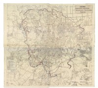 Картина автора Карты под названием Схема инженерных сооружений Московского Укрепрайона 1942 гола.