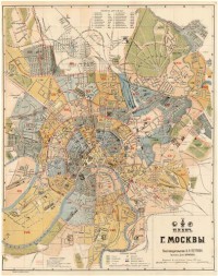 Картина автора Карты под названием План Москвы 1914 года книгоиздательства А. Я. Птрова