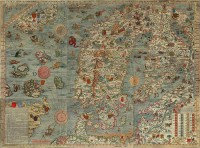 Картина автора Карты под названием Carta Marina et descriptio - Scandia and Islandia
