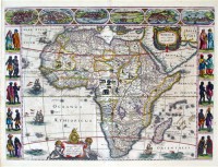 Картина автора Постеры под названием Afrika map 1632  				 - карта Африки 1632г.