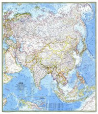 Картина автора Постеры под названием Карта Азии по состоянию на 1971 год