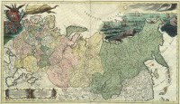 Картина автора Постеры под названием Ген. карта России, 1745г.