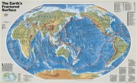Картина автора Постеры под названием Карта тектонических разломов земной поверхности