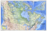 Картина автора Карты под названием Физическая карта Канады