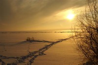 Картина автора Природа под названием Winter Lake (Vologda)  				 - Зимнее озеро