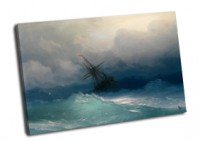 Картина автора Айвазовский Иван под названием Корабль среди бурного моря