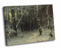 Картина автора Шишкин Иван под названием Зимний лес
