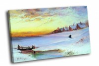 Картина автора Саврасов Алексей под названием Зимний пейзаж